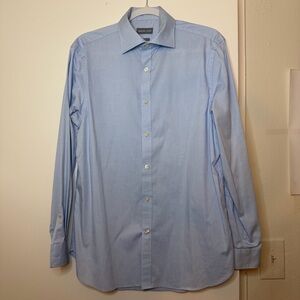 Michael Kors Sky Blue men’s Dress Shirt size M 32/33